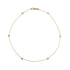 Gold & White Diamond Sun Necklace